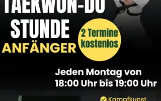 Entdecke Taekwon-Do: Kostenlose Anfängerstunde!